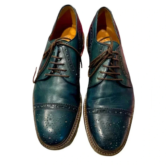 Gucci AUTHENTIC mens green shoes size 7 - Picture 1 of 11